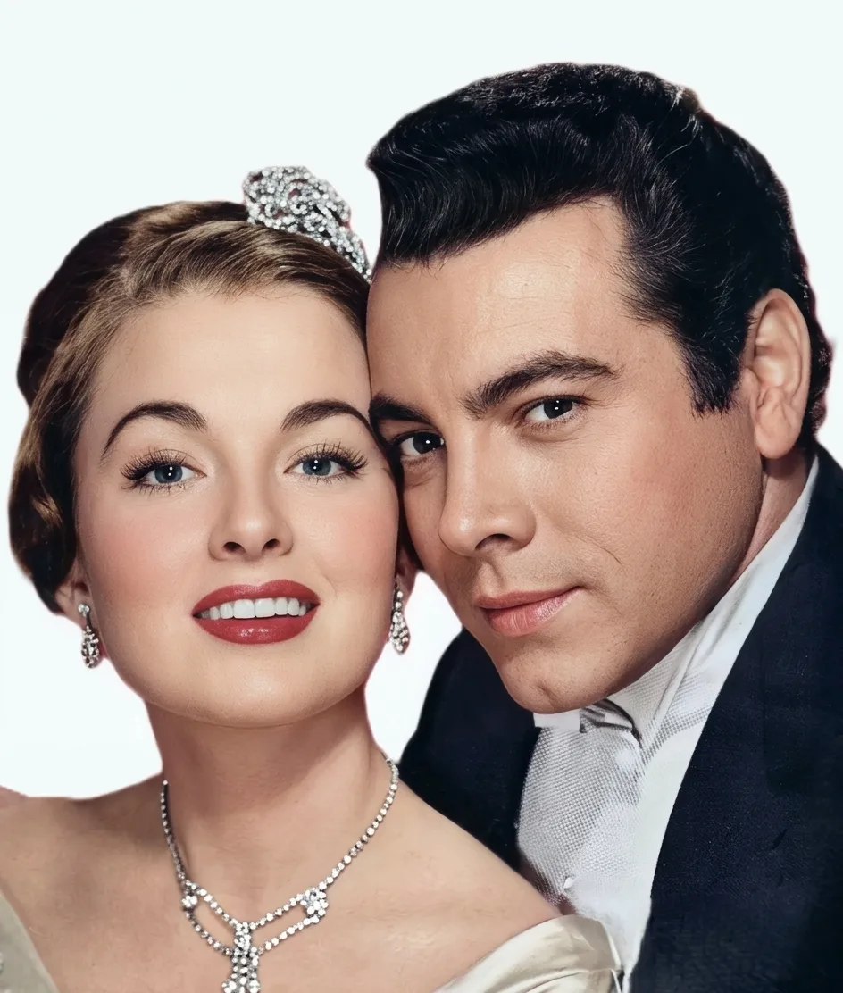 With Ann Blyth in a publicity photo for <em>The Great Caruso</em>