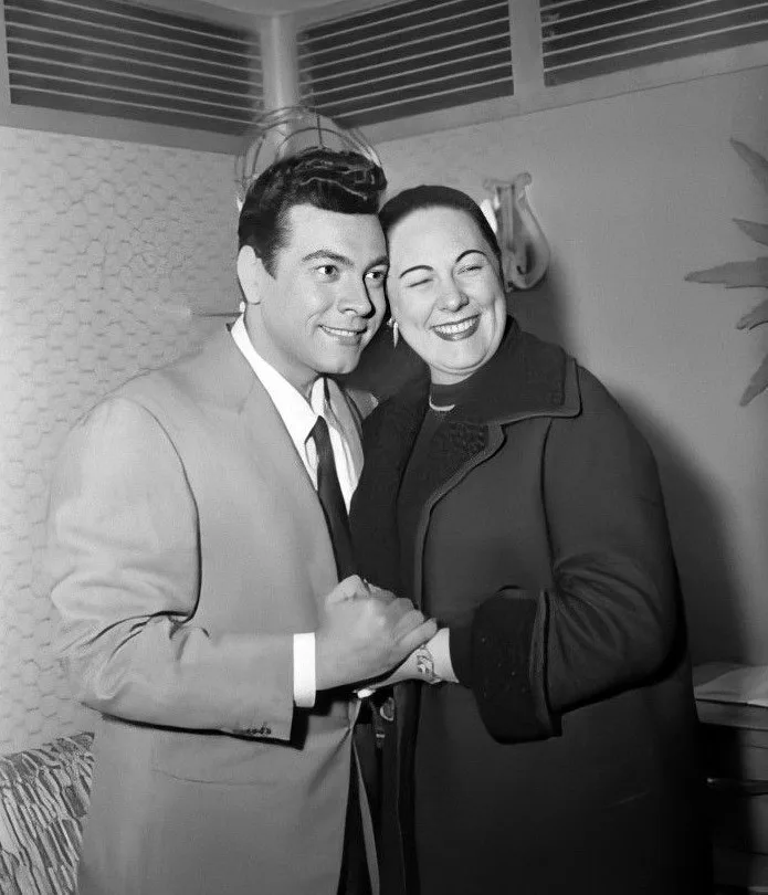 WIth Renata Tebaldi, 1955